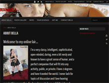 Tablet Screenshot of buxombella.com